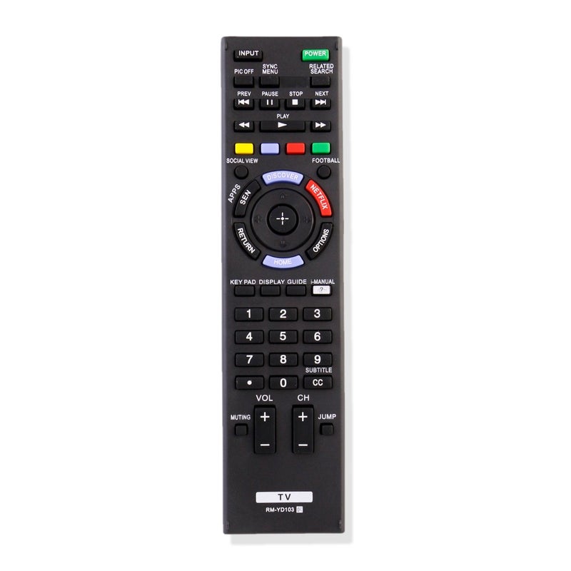 econtrolly New Remote Control RM-YD103 fits for Sony LCD HDTV TV KDL32W700B KDL-32W700B KDL40W580B KDL-40W580B KDL40W590B KDL-40W590B KDL40W600B KDL-40W600B KDL42W700B KDL-42W700B KDL48W580B KDL-48W580B KDL48W59 - Image 1